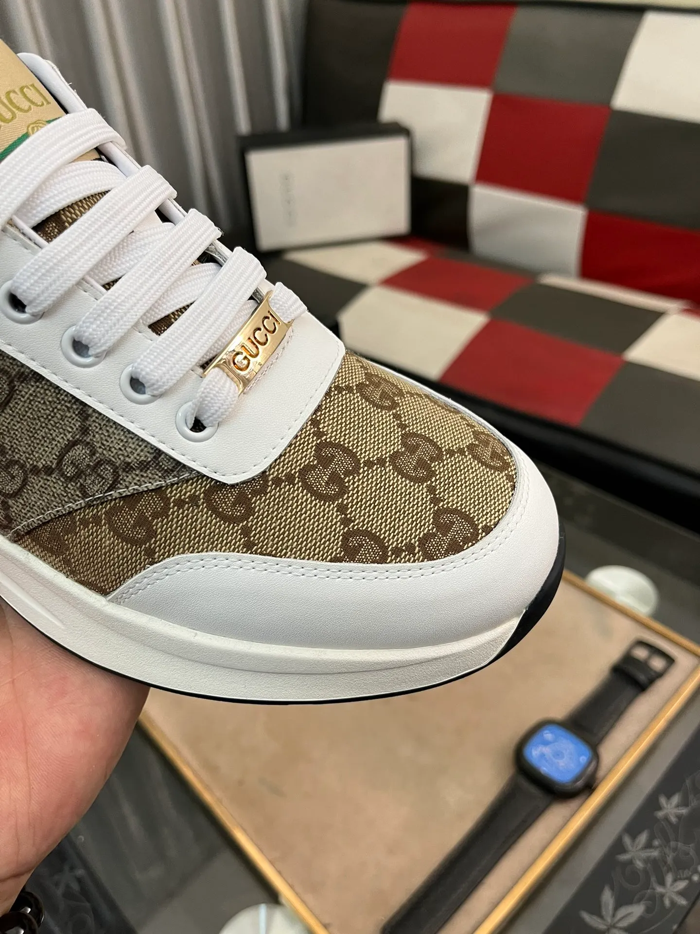 Men's Men's Shoes 💰420 ⌚️⌚️[GUCCI] Gucci men's casual shoes are absolutely popular 🔥The ultimate matching item for trendy men! Irresistible charm of super texture, the main recommendation, the upper is made of high-quality cowhide + breathable fabric, sheepskin feet, wear-resistant rubber sole, noble and elegant! Extremely comfortable🎁🎁You can be as handsome as you want💪 Size: 38-44!